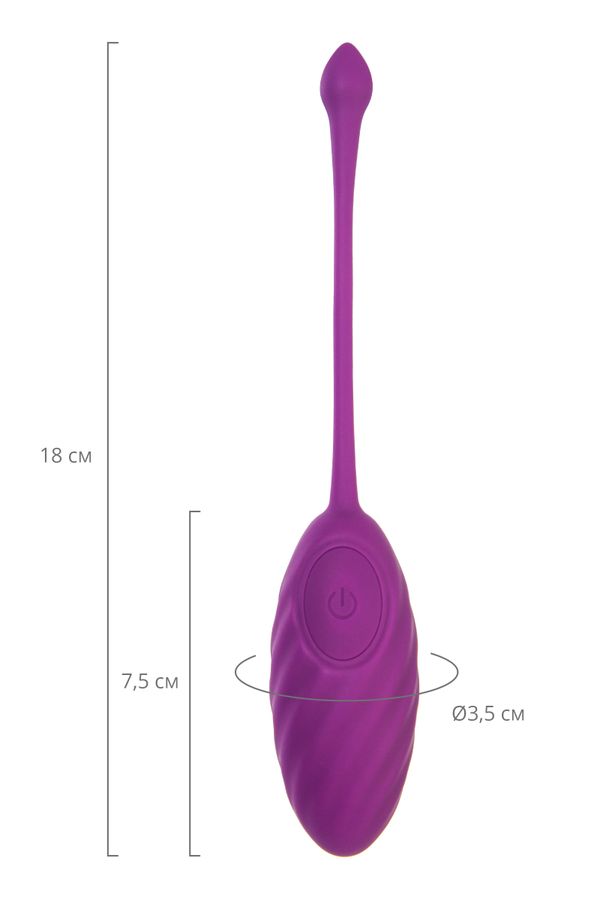 Mor 18 CM Titreşimli Uzaktan Kumandalı Yumurta Vibratör