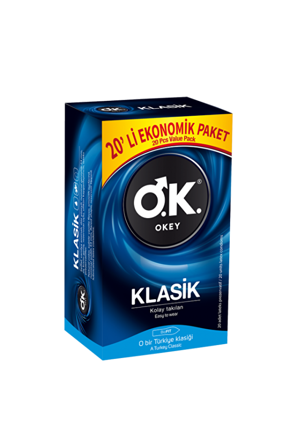 OKEY Klasik 20'Li Prezervatif